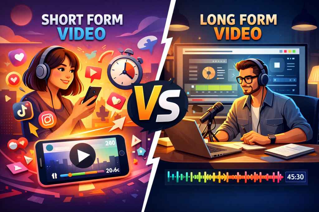 Long-Form vs Short-Form Video Strategy How to Choose the Right Format for Your Brand