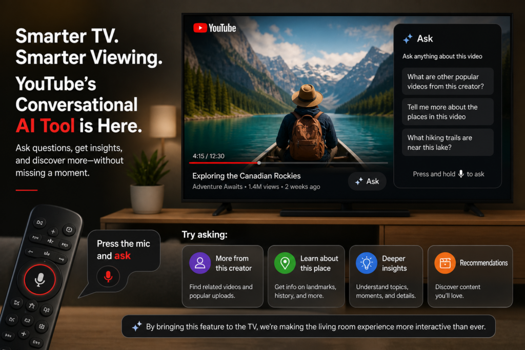 YouTube conversational AI tool