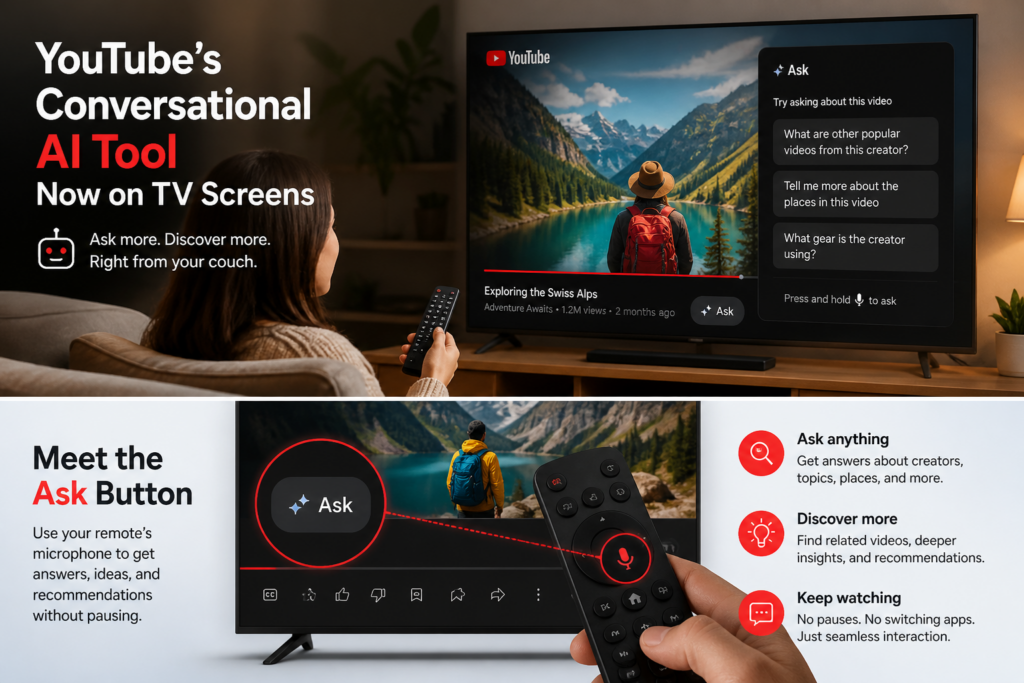 YouTube’s Conversational AI Tool Transforms TV Viewing Experience